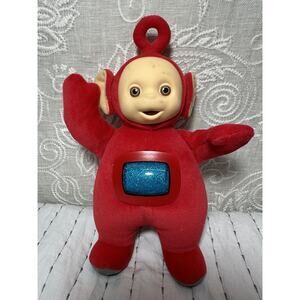 Teletubbies Po Red Sparkle Plush Stuffed Doll Spinner Baby Toy Eden Rubber Face